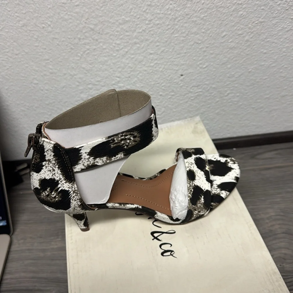 Style & Co Paycee Two-Piece Dress Sandals In Leopard Canv